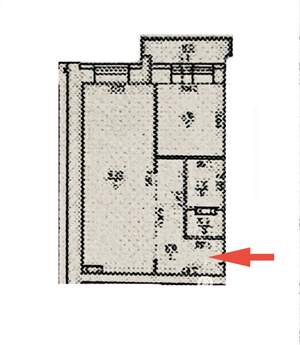 2-к квартира, вторичка, 46м2, 11/19 этаж