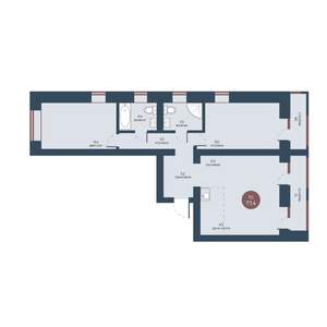 3-к квартира, вторичка, 77м2, 7/7 этаж