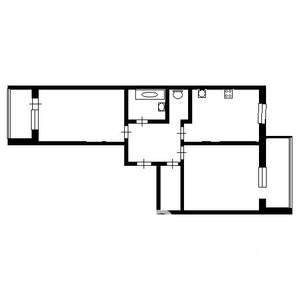 2-к квартира, вторичка, 57м2, 8/15 этаж