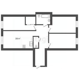 4-к квартира, вторичка, 97м2, 2/6 этаж