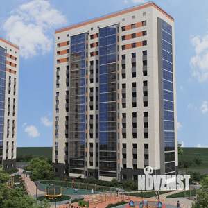 3-к квартира, строящийся дом, 55м2, 6/16 этаж