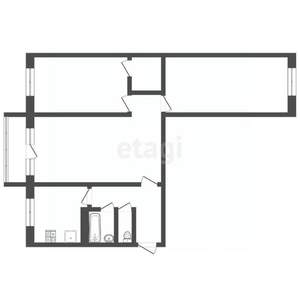 3-к квартира, вторичка, 60м2, 4/5 этаж