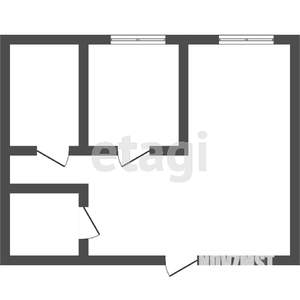 2-к квартира, вторичка, 54м2, 1/10 этаж