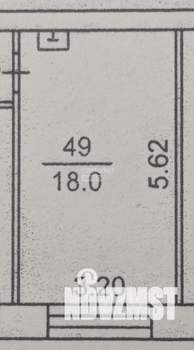 1-к квартира, вторичка, 18м2, 4/5 этаж