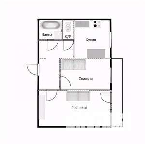 2-к квартира, вторичка, 53м2, 4/10 этаж