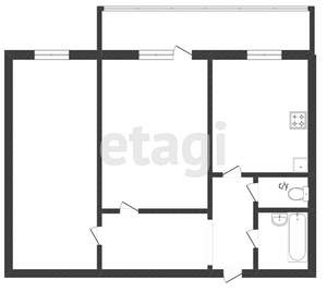 2-к квартира, вторичка, 60м2, 1/10 этаж