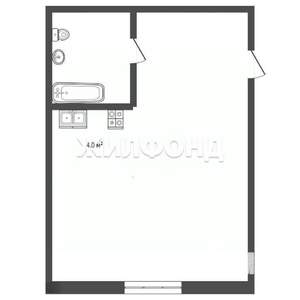 Студия квартира, вторичка, 17м2, 2/9 этаж