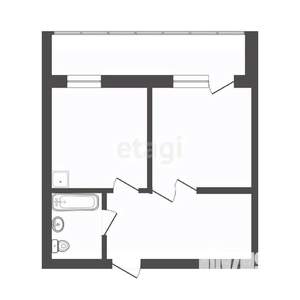 1-к квартира, вторичка, 34м2, 6/14 этаж