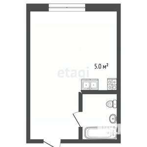 Студия квартира, вторичка, 30м2, 7/18 этаж