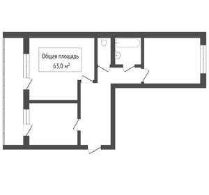 2-к квартира, вторичка, 59м2, 13/14 этаж