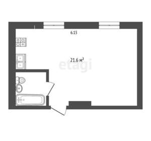 Студия квартира, вторичка, 25м2, 4/9 этаж
