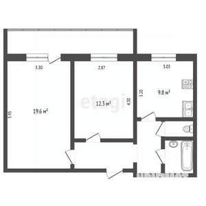 2-к квартира, вторичка, 54м2, 5/10 этаж