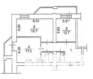 2-к квартира, вторичка, 70м2, 10/10 этаж