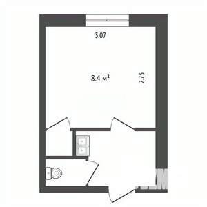 1-к квартира, вторичка, 13м2, 3/5 этаж