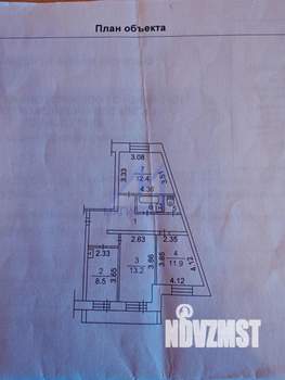 3-к квартира, вторичка, 63м2, 4/5 этаж