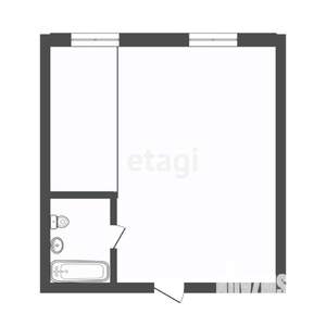 1-к квартира, вторичка, 23м2, 1/4 этаж