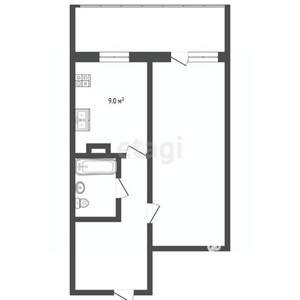 1-к квартира, вторичка, 39м2, 3/10 этаж