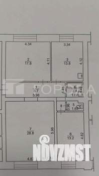 3-к квартира, вторичка, 87м2, 2/5 этаж
