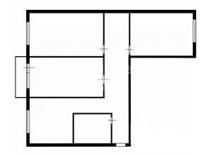 3-к квартира, вторичка, 60м2, 1/5 этаж