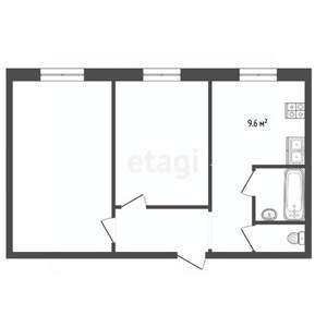 2-к квартира, вторичка, 53м2, 13/17 этаж