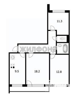 3-к квартира, вторичка, 66м2, 10/10 этаж