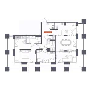 4-к квартира, вторичка, 112м2, 10/10 этаж