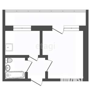 1-к квартира, вторичка, 36м2, 1/10 этаж