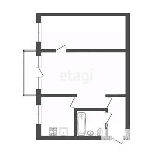 2-к квартира, вторичка, 45м2, 3/5 этаж