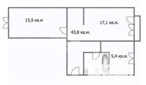 2-к квартира, вторичка, 44м2, 3/45 этаж