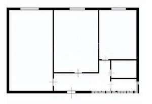 2-к квартира, вторичка, 48м2, 1/2 этаж