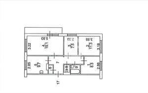 4-к квартира, вторичка, 71м2, 5/10 этаж