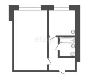 1-к квартира, вторичка, 35м2, 2/17 этаж