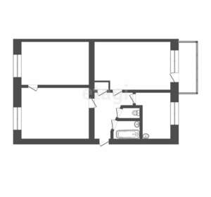 3-к квартира, вторичка, 59м2, 1/5 этаж