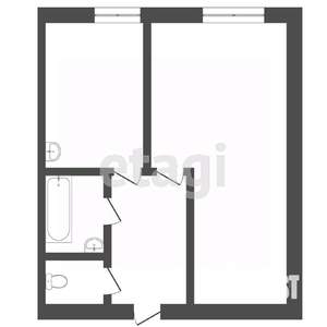 1-к квартира, вторичка, 38м2, 7/9 этаж