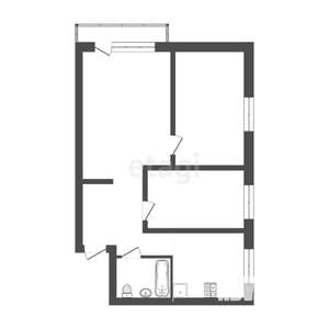 3-к квартира, вторичка, 46м2, 2/5 этаж