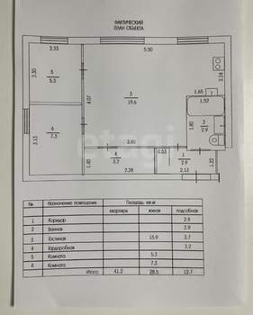 2-к квартира, вторичка, 41м2, 5/5 этаж