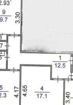3-к квартира, вторичка, 64м2, 1/9 этаж