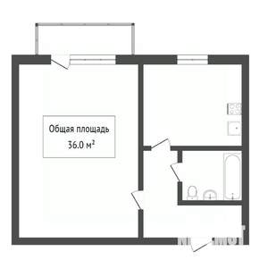 1-к квартира, вторичка, 36м2, 5/9 этаж