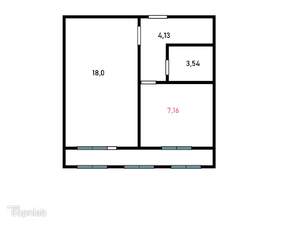 1-к квартира, вторичка, 35м2, 6/14 этаж