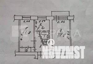 2-к квартира, вторичка, 42м2, 4/5 этаж