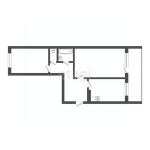 2-к квартира, вторичка, 60м2, 3/10 этаж