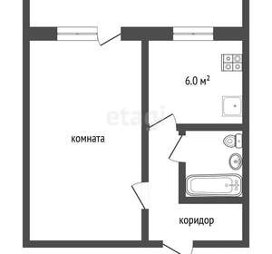 1-к квартира, вторичка, 35м2, 4/17 этаж