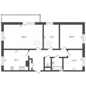 4-к квартира, вторичка, 70м2, 5/10 этаж