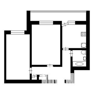 2-к квартира, вторичка, 44м2, 6/9 этаж
