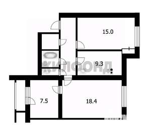3-к квартира, вторичка, 65м2, 5/9 этаж