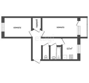 2-к квартира, вторичка, 44м2, 4/5 этаж