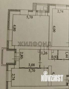 3-к квартира, вторичка, 74м2, 9/17 этаж