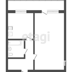 1-к квартира, вторичка, 40м2, 6/17 этаж