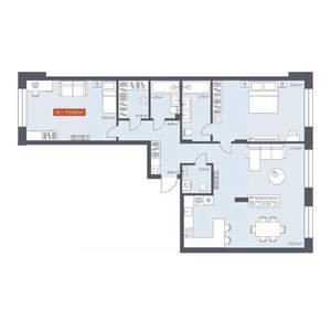 3-к квартира, вторичка, 113м2, 2/10 этаж