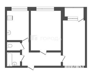2-к квартира, вторичка, 48м2, 6/9 этаж